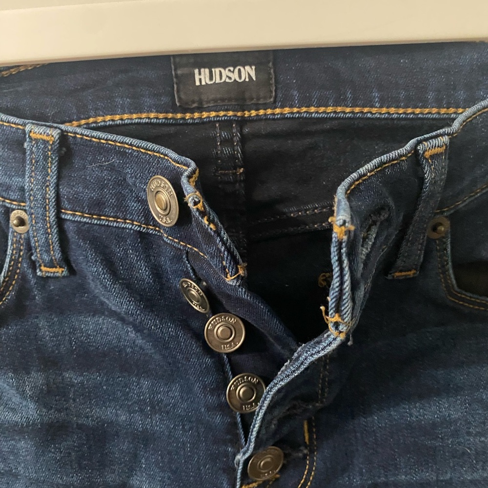 Hudson Skinny Jeans Dark Indigo Denim